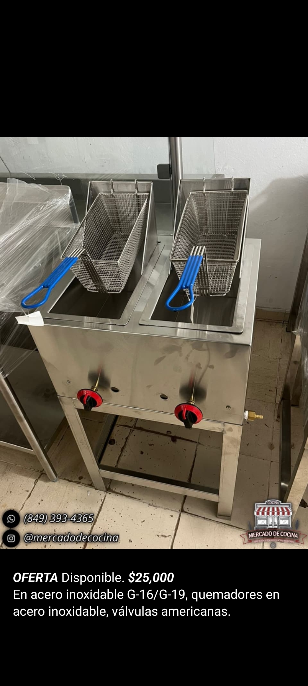 Freidora de 2 tanques mod-PRO