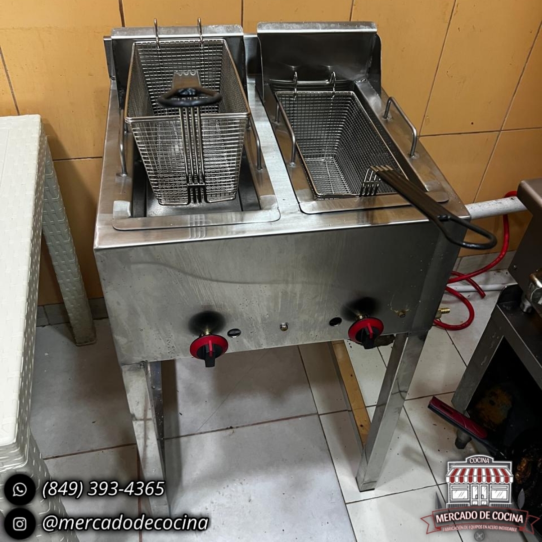 Freidora de 2 tanques semi-PRO