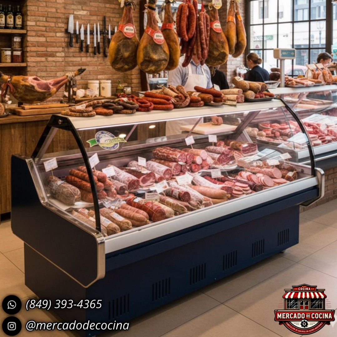 Vitrina fría para embutidos de 62"