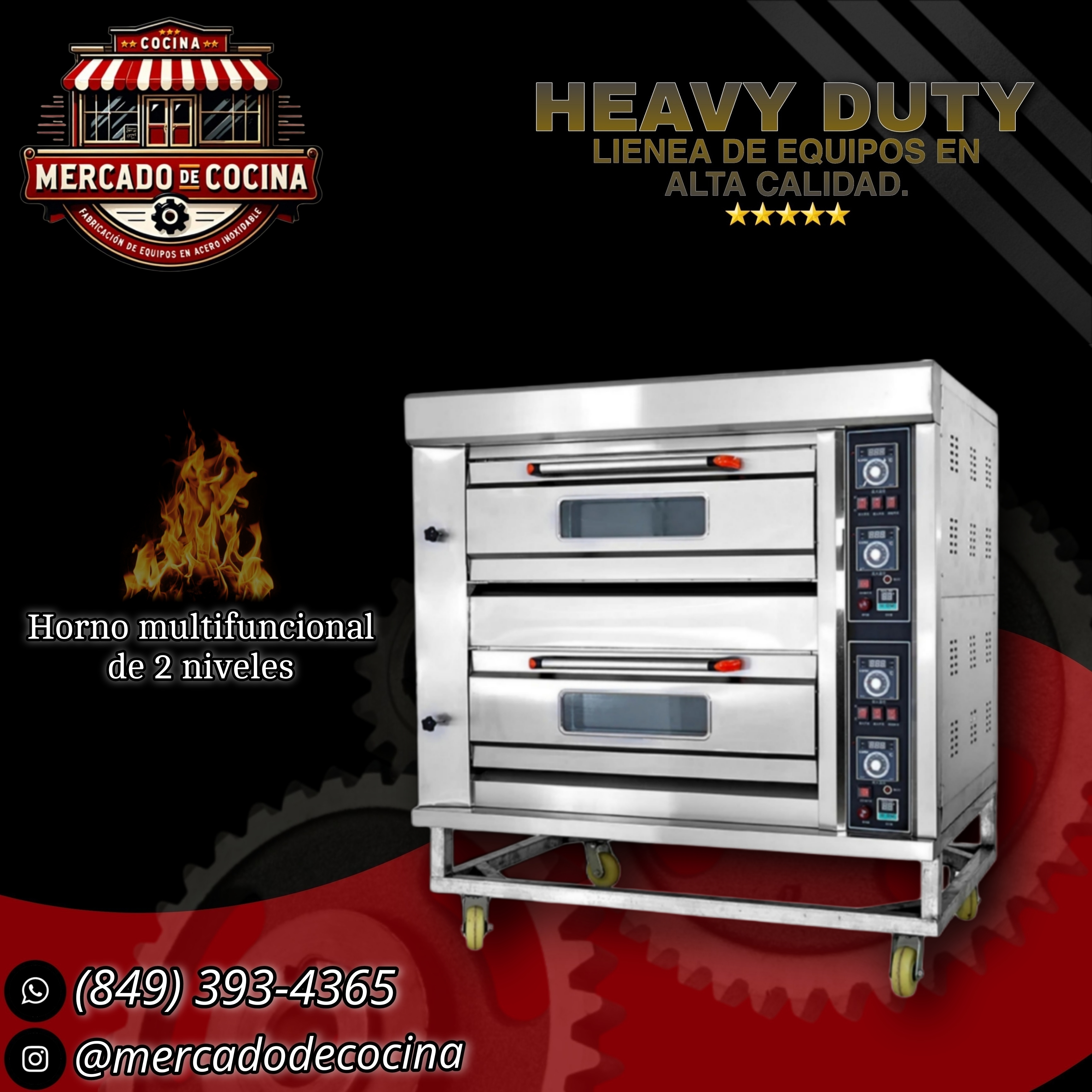 Horno multifuncional 2Nivel. mod-Importado.