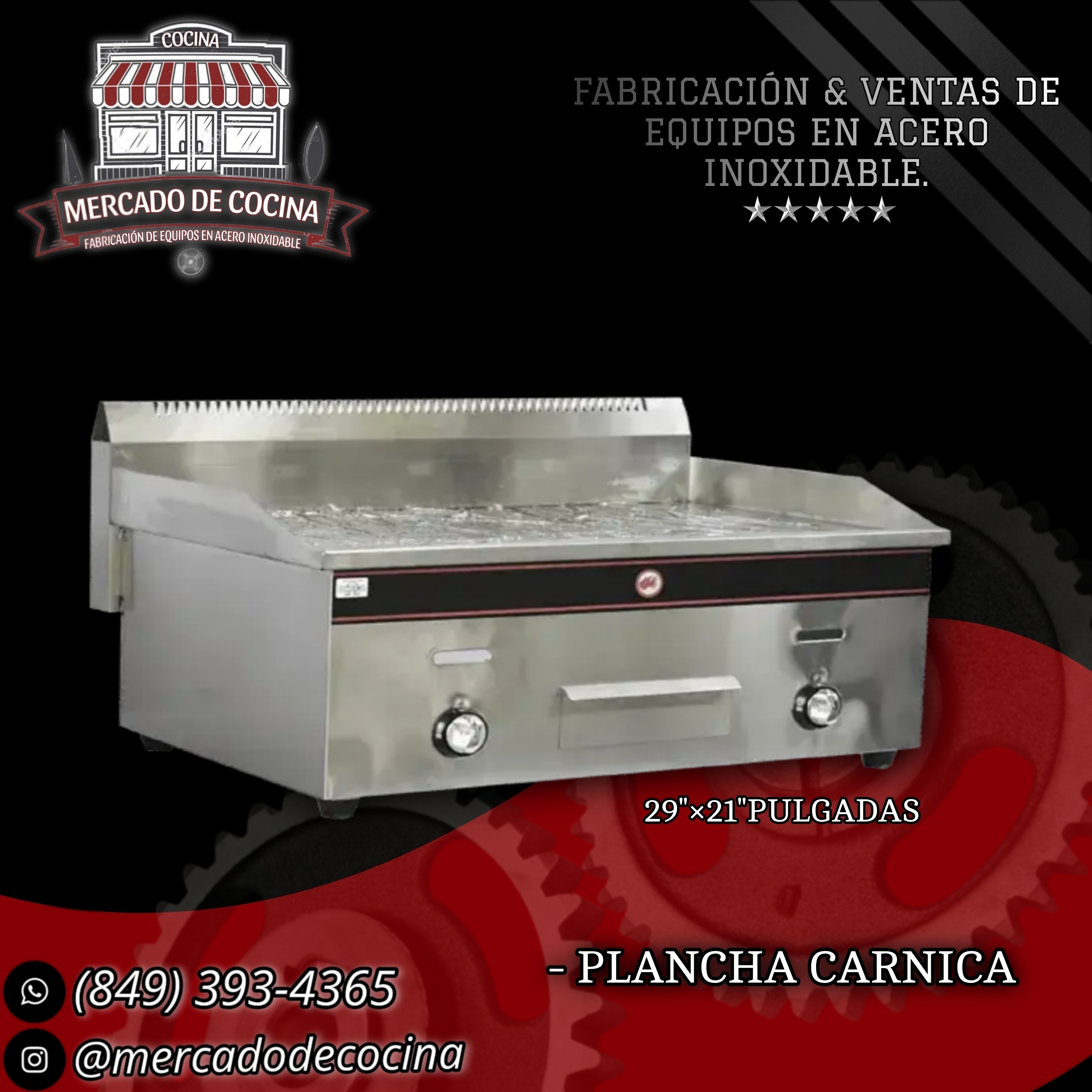 Plancha Carnica 30" ECO mod-Importado