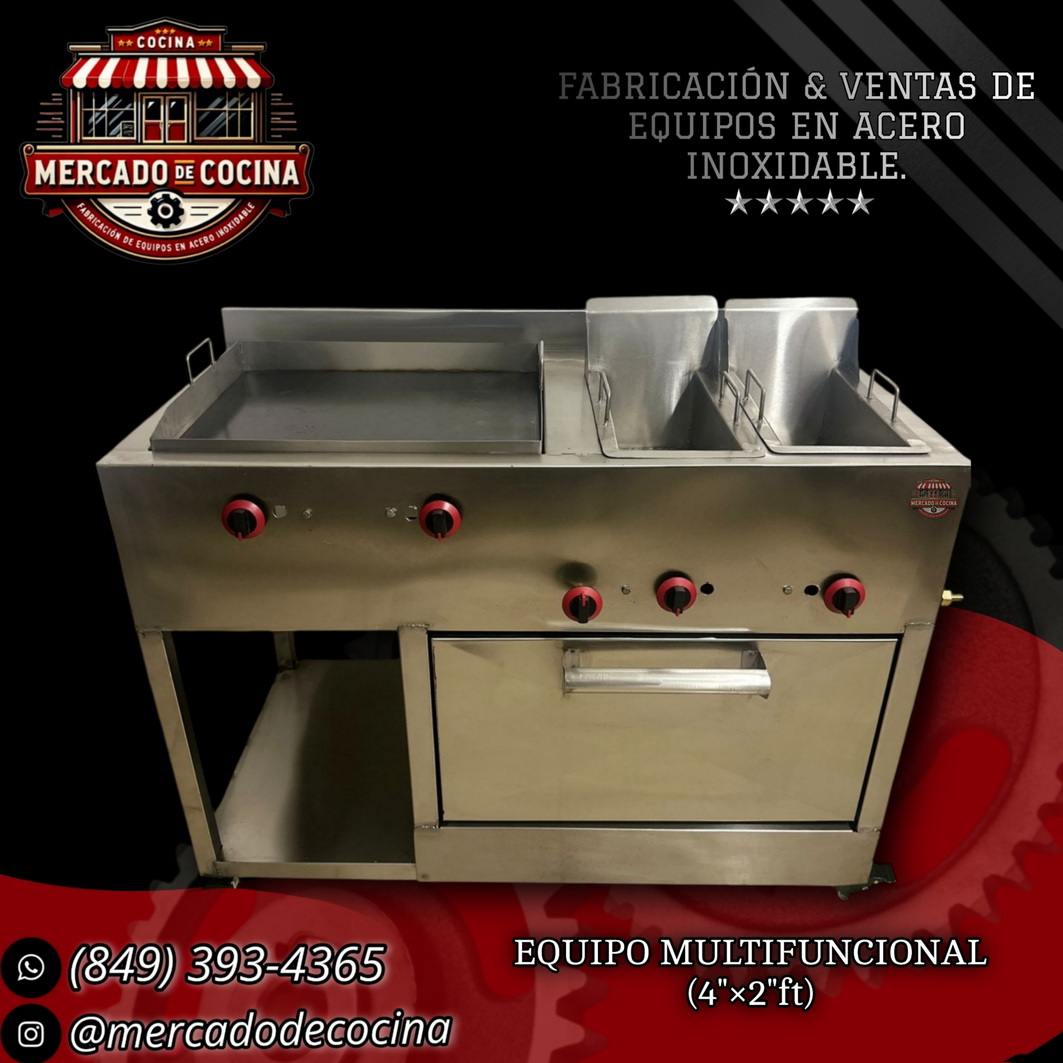 Equipo combinado con horno multifuncional (4'Pie) mod-ECO