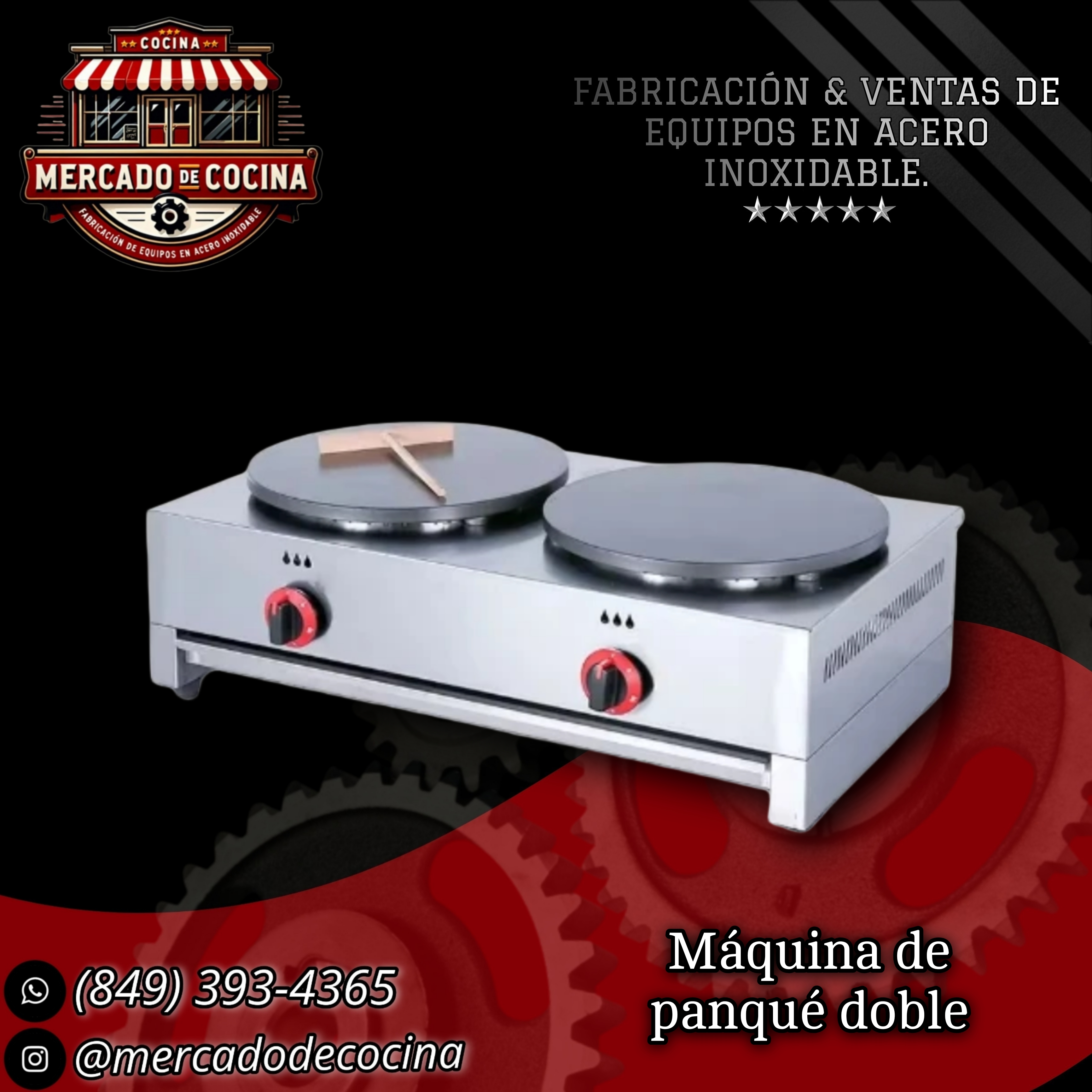 Máquina de panqueques doble