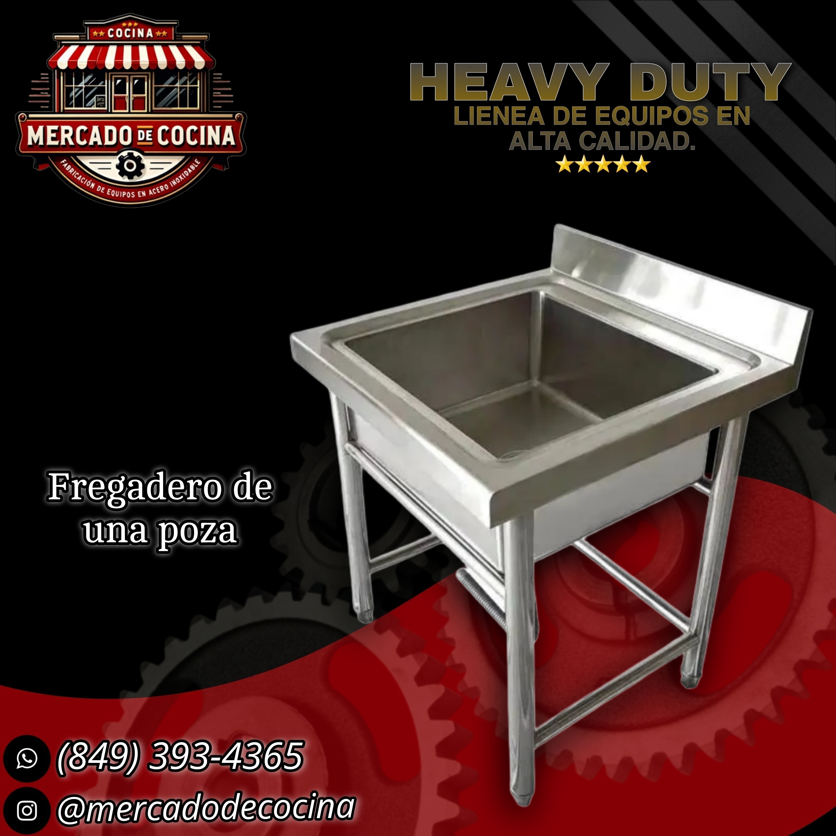 Fregadero de una poza mod-Importado