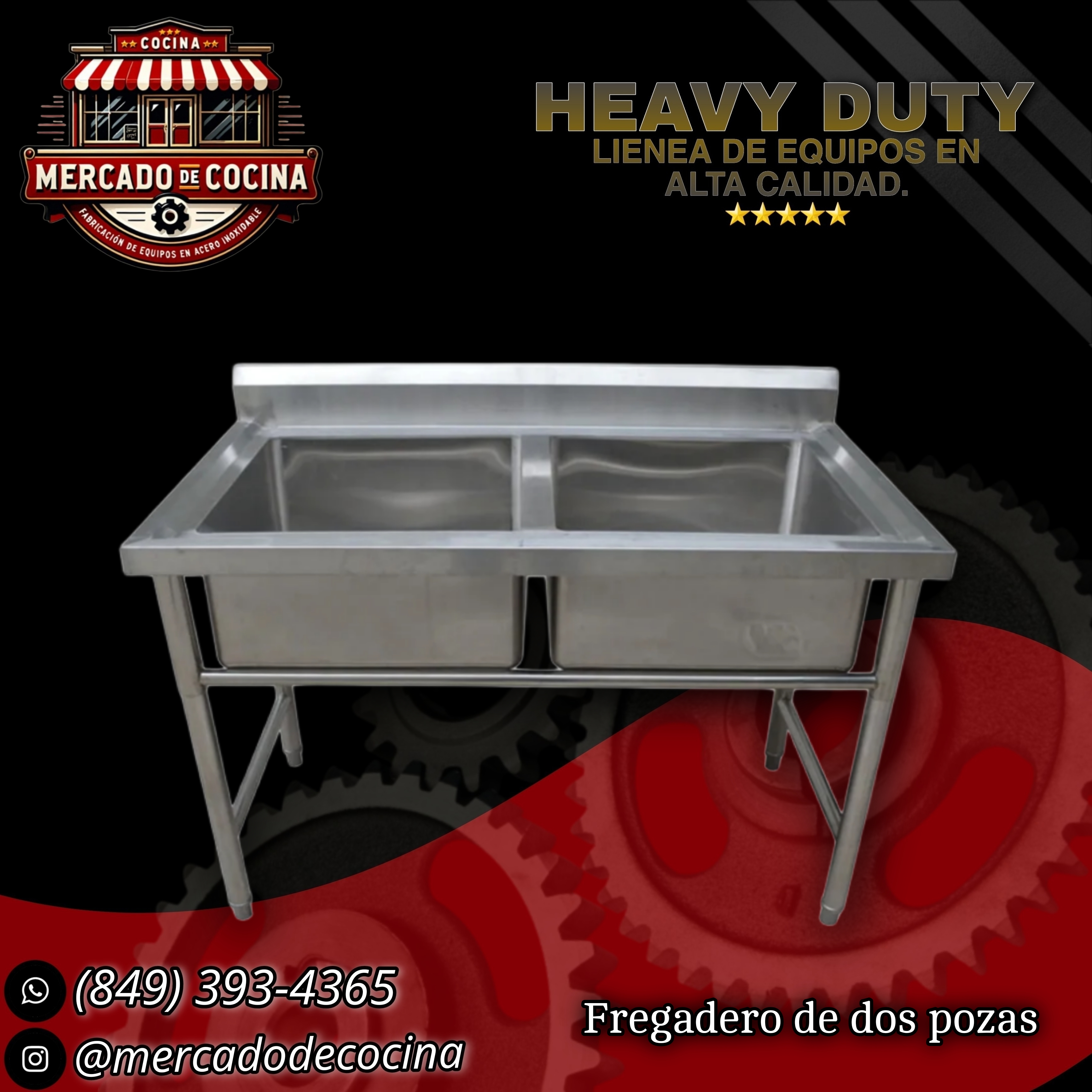 Fregadero de dos pozas mod-Importado