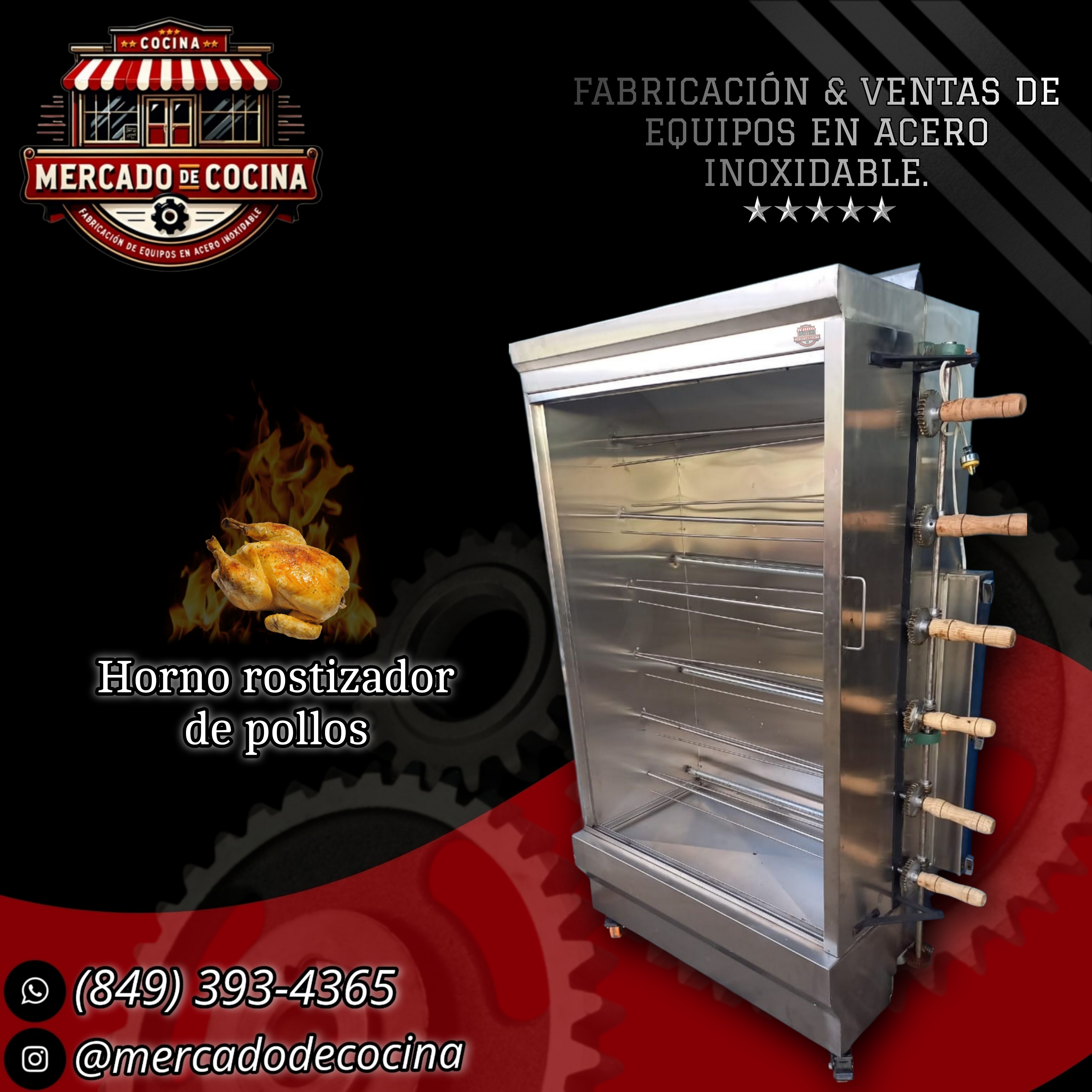 Horno rostizador (30 pollos) mod-ECO