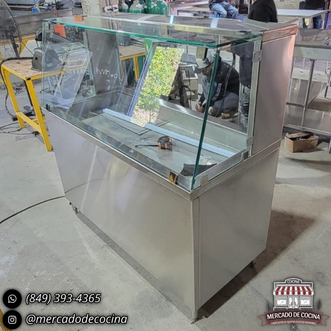 Vitrina exhibidor a baño de María (4 Bandejas)