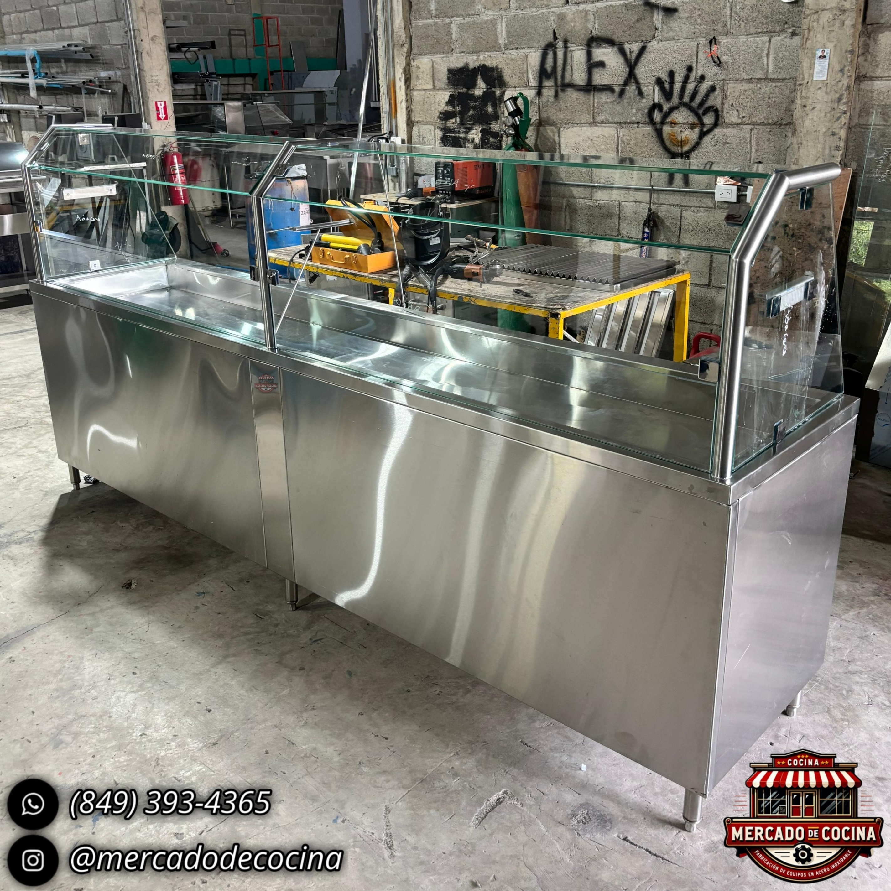 Vitrina exhibidor a baño de María (5 Bandejas)