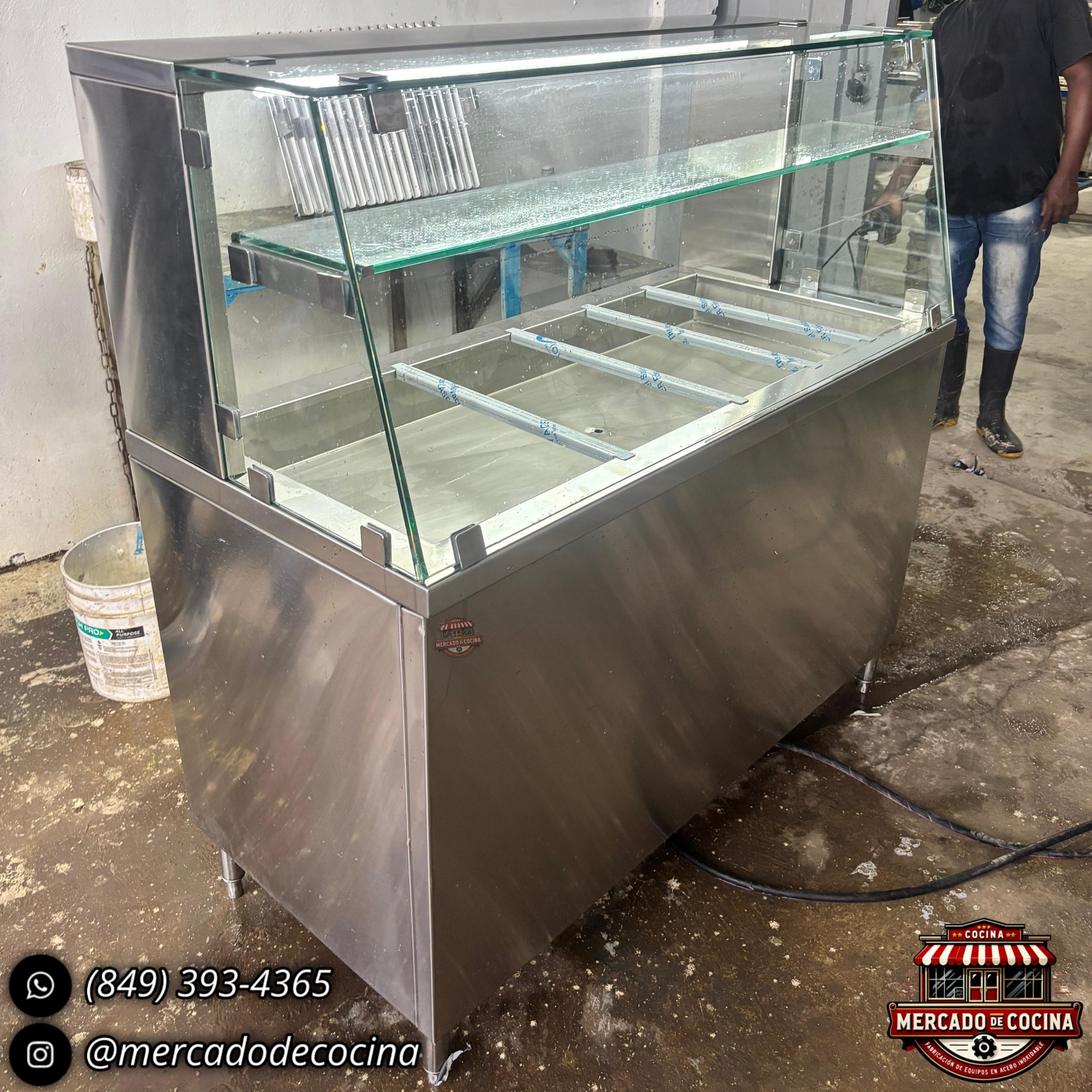 Vitrina exhibidor a baño de María (5 Bandejas)