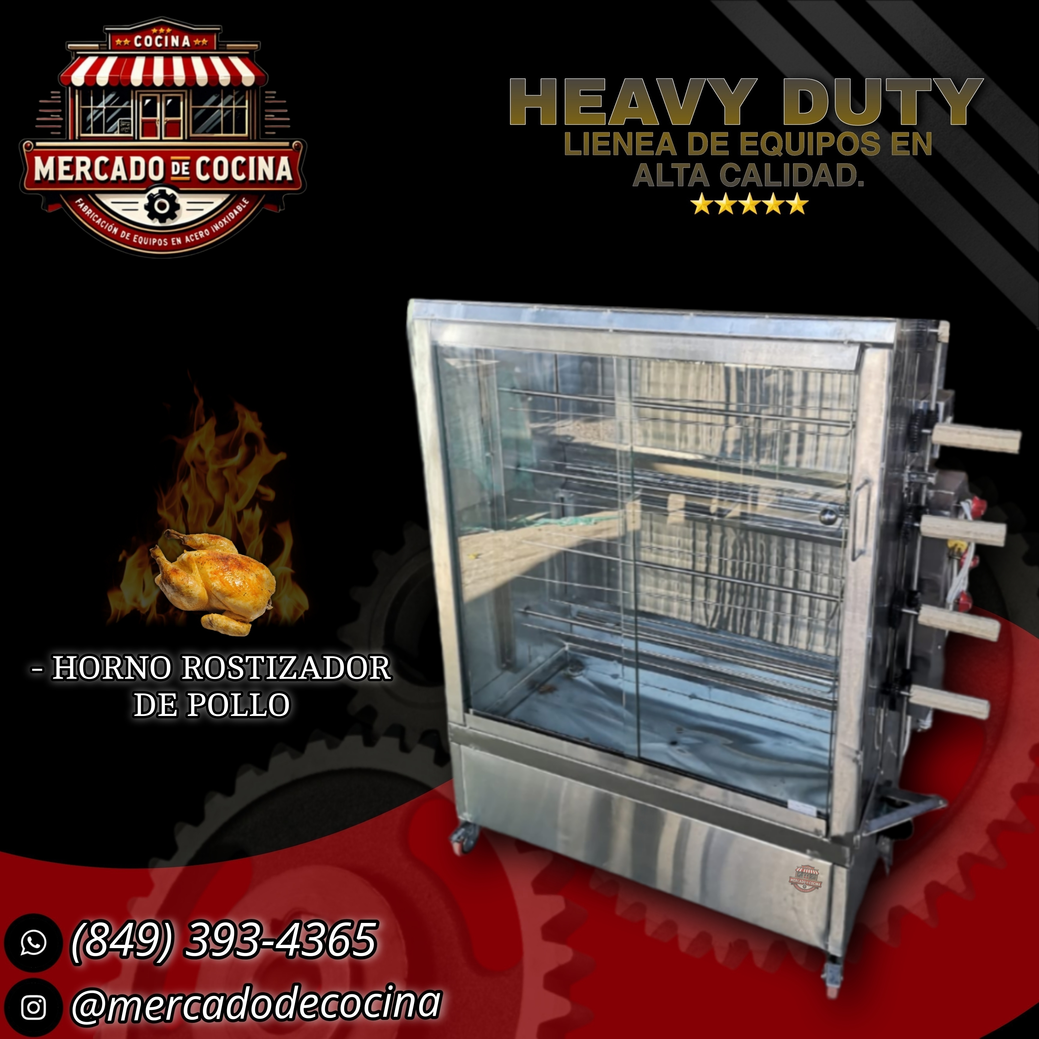 Horno rostizador (40 pollos) mod-PRO