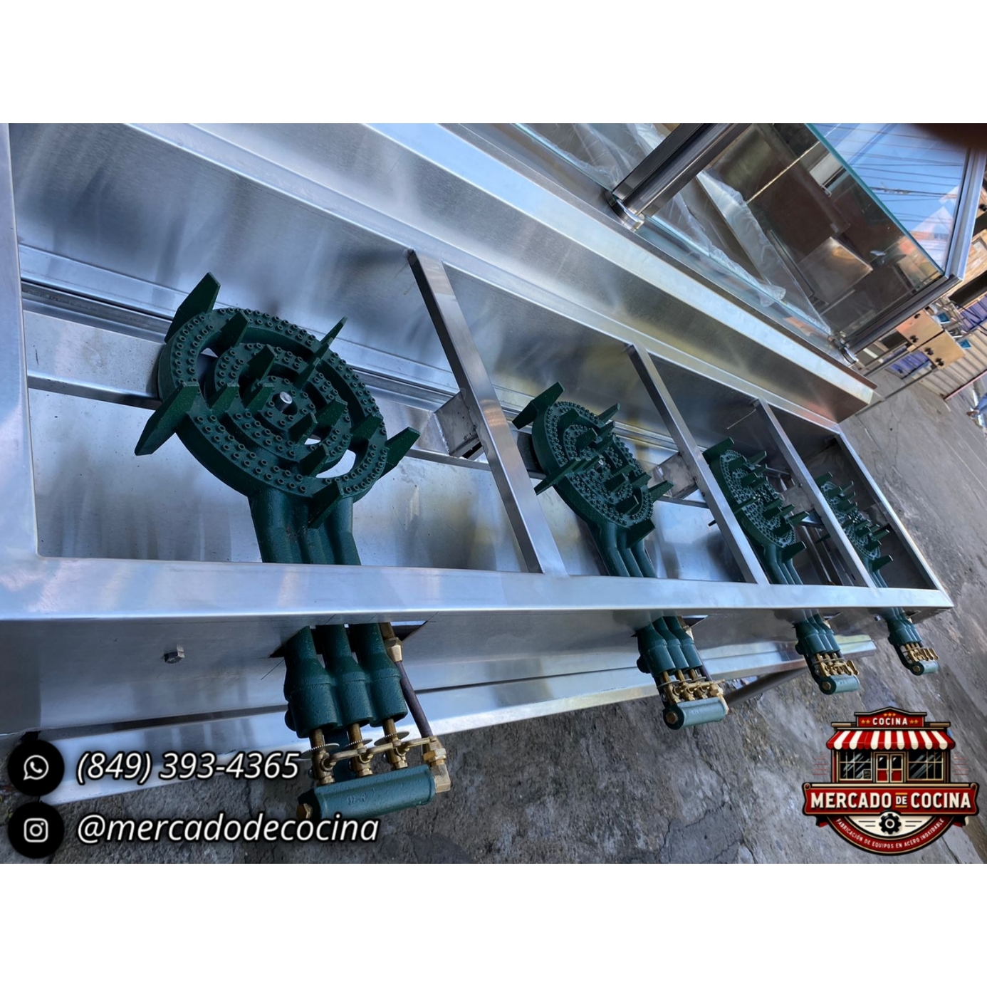 Estufa industrial mod-PRO 4 QUEMADORES P40