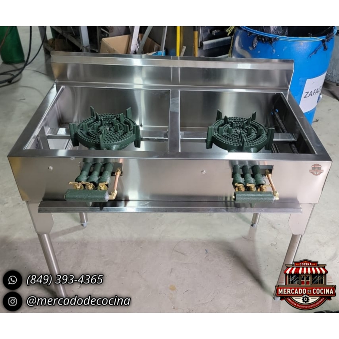 Estufa industrial mod-PRO 2 QUEMADORES P40