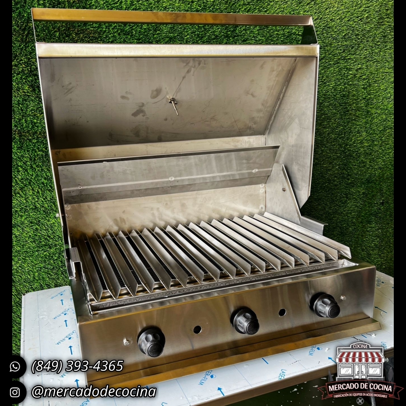 Asador BBQ 24" mod-PRO empostrable 