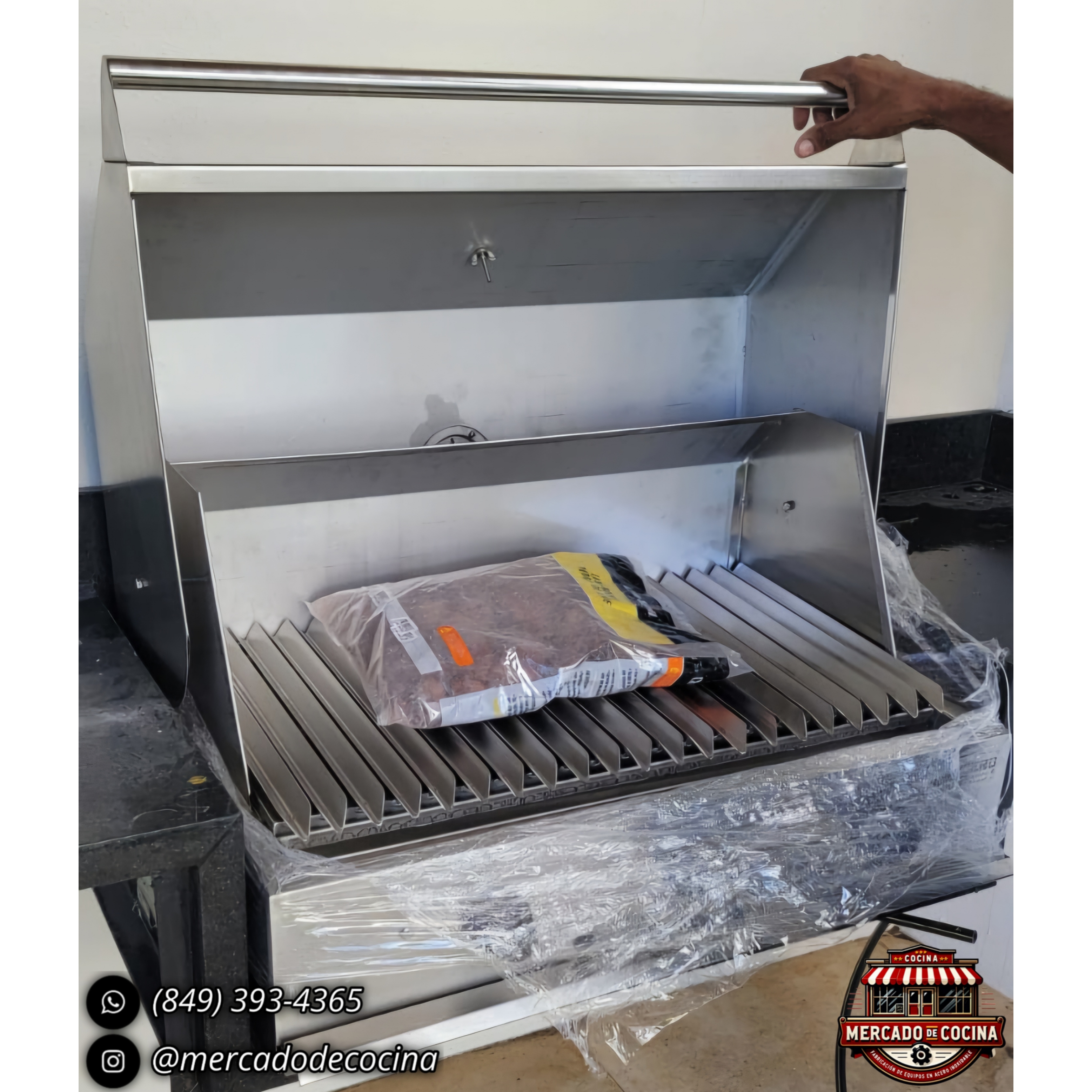 Asador BBQ 30" mod-PRO empostrable 