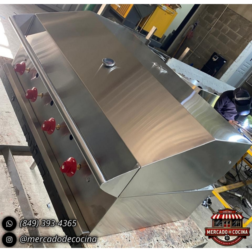 Asador BBQ 40" mod-PRO empostrable 