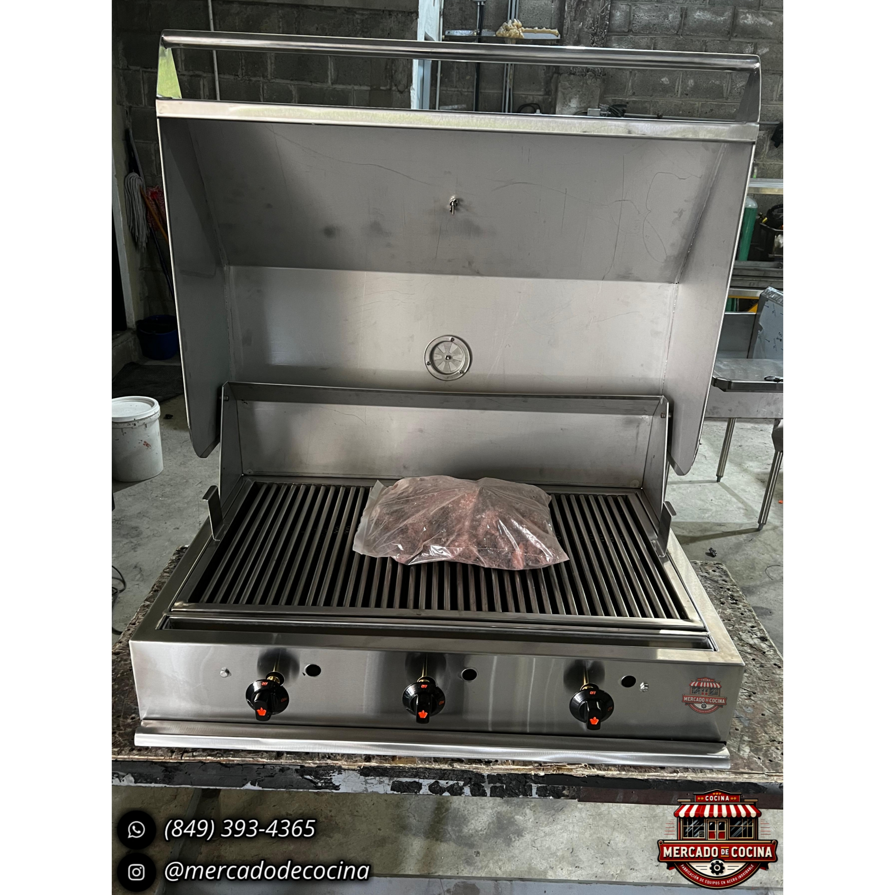 Asador BBQ 30" mod-PRO empostrable #2