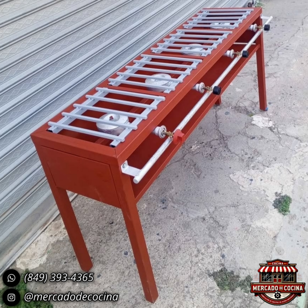 Estufa industrial de hierro mod-ECO 4 hornillas