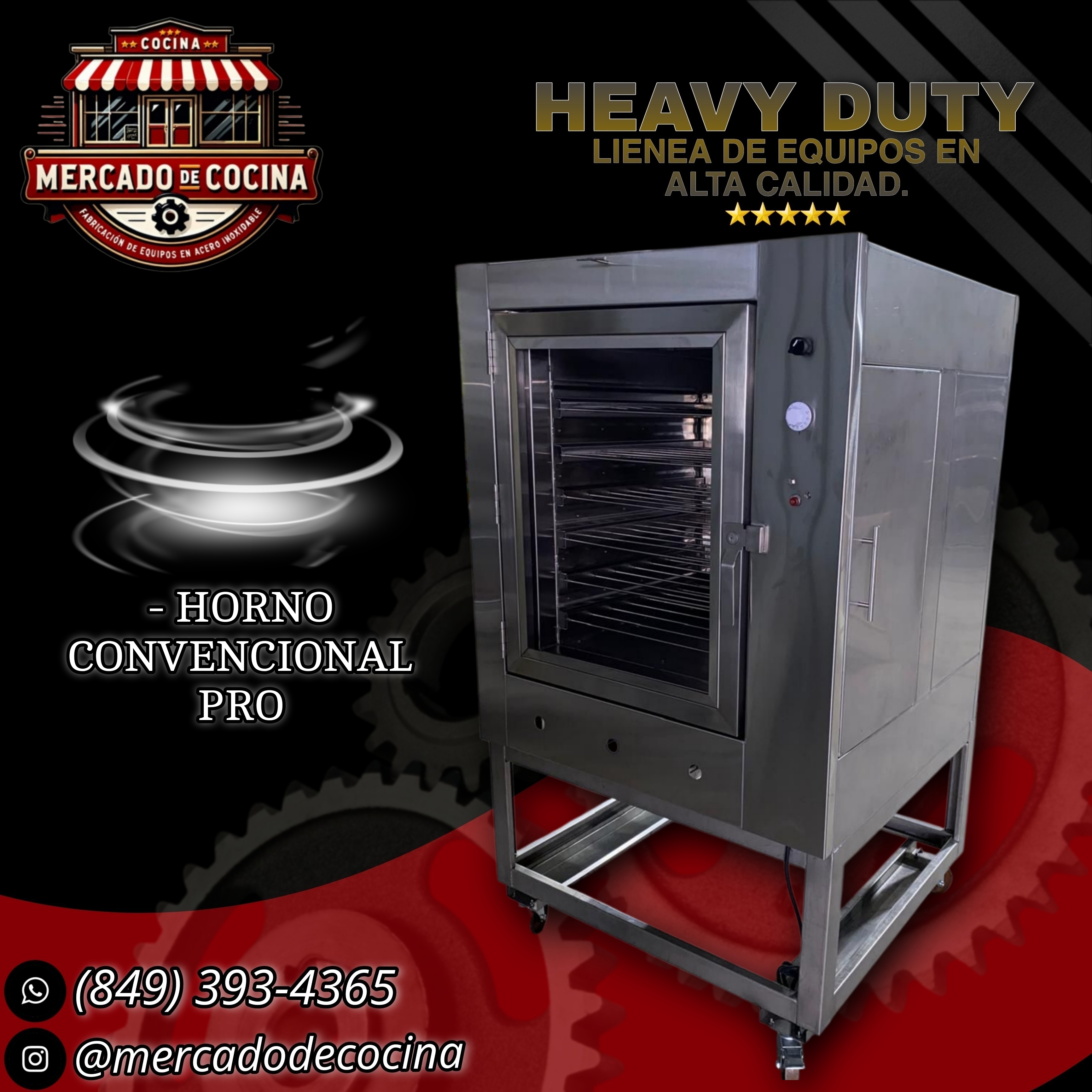 Horno de convención (6 Bandejas)