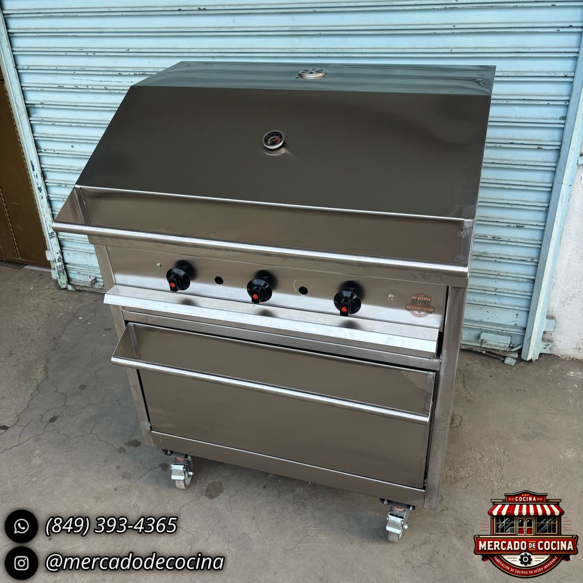 Asador BBQ (dual) con Caja China