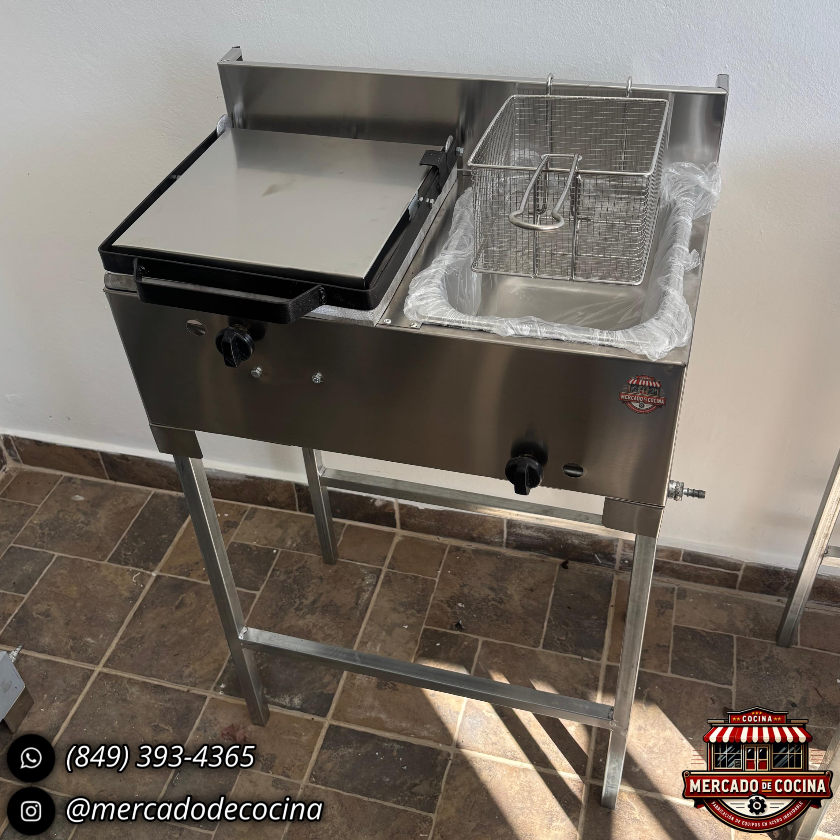 Tostadora de 5 panes+ 1 Freidora, con patas (ECO)