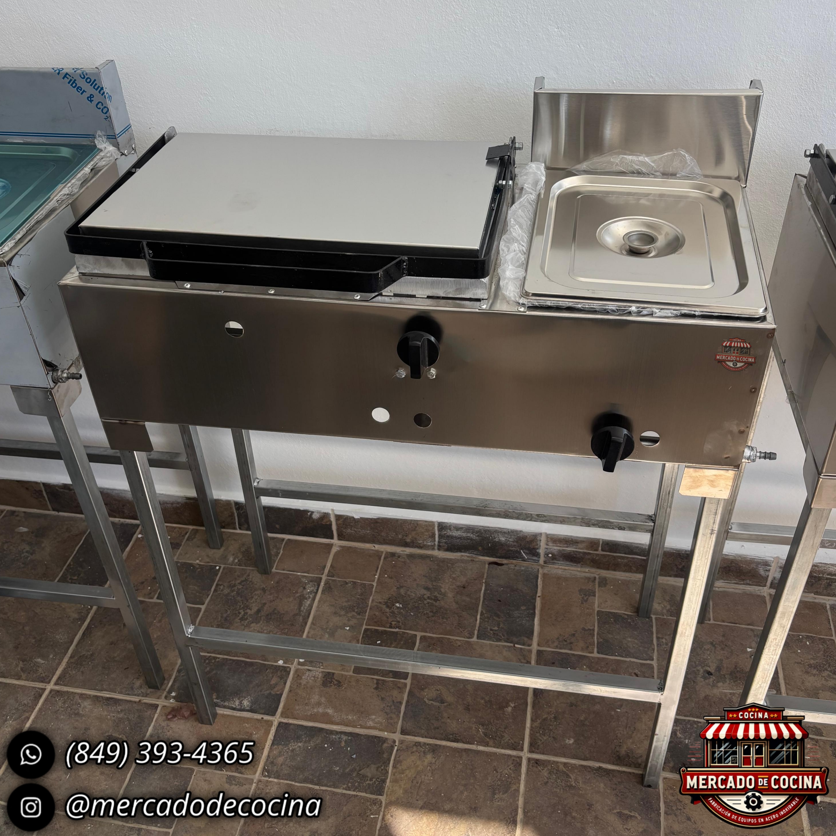 Tostadora de 10 panes+ 1 Freidora, con patas (ECO)