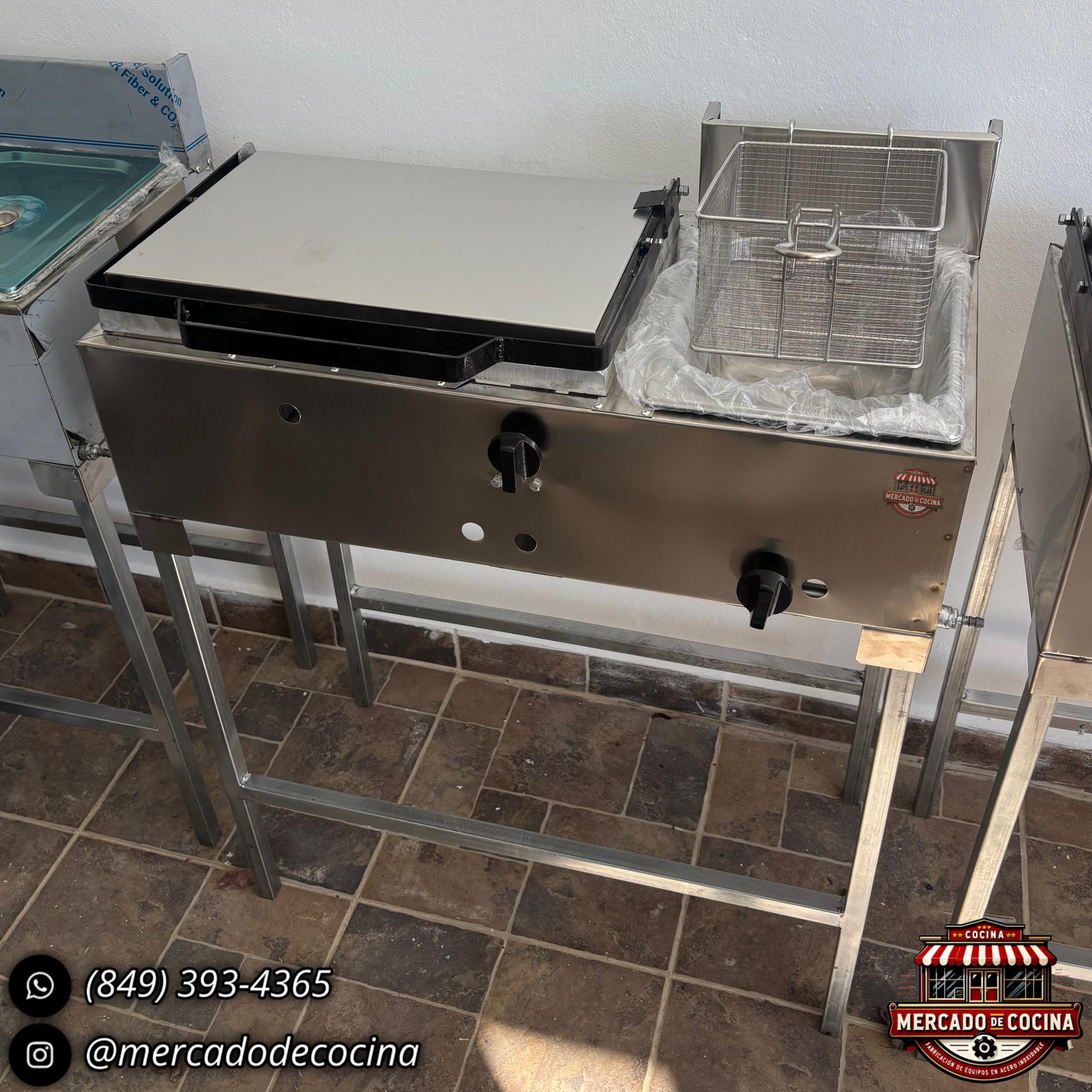 Tostadora de 10 panes+ 1 Freidora, con patas (ECO)