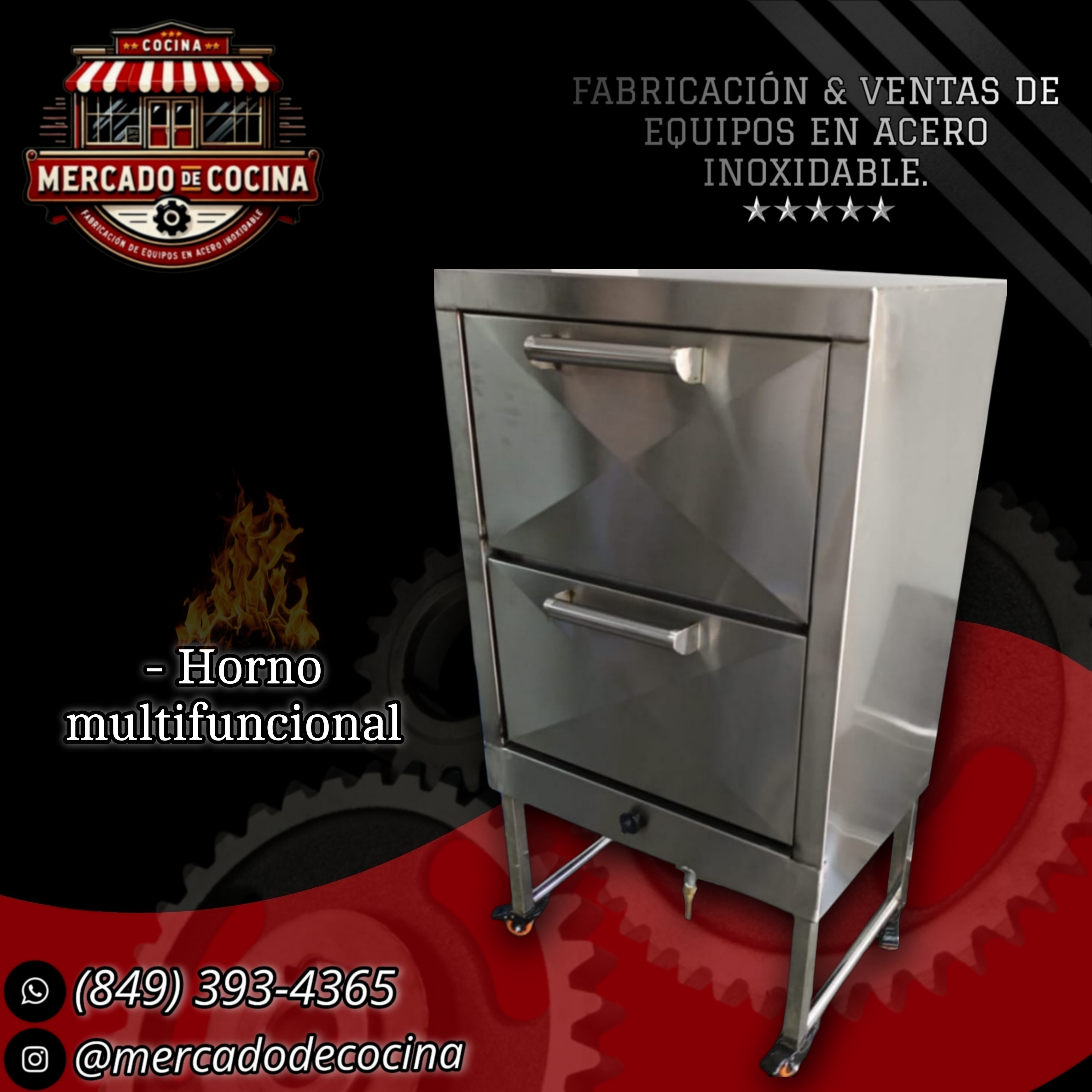 Horno multifuncional, 6 niveles (mod-ECO)